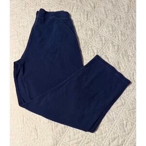 Polo Ralph Lauren Mens Navy Blue Waffle Knit Thermal Lounge Sleep Pants Large